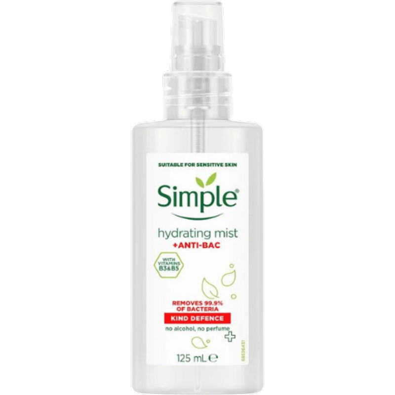 Simple Kind Defence + Anti-Bac Hydrating Mist - 125 ml