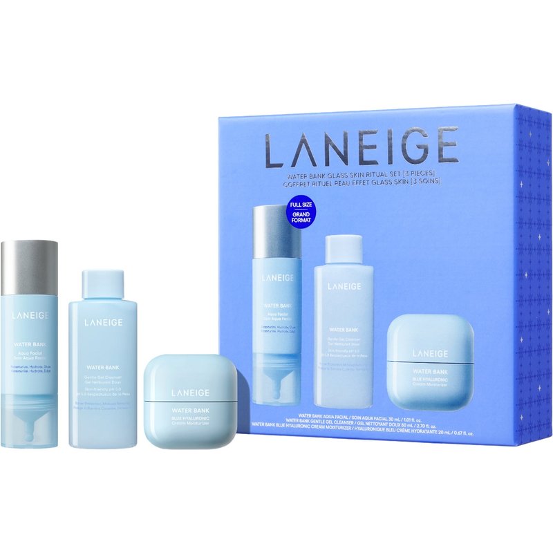 LANEIGE Water Bank Glass Skin Ritual Set (Worth £60.50)