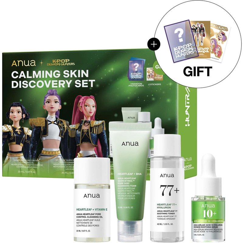 Anua KPop Demon Hunters Calming Skin Discovery Set (Worth £26.50)