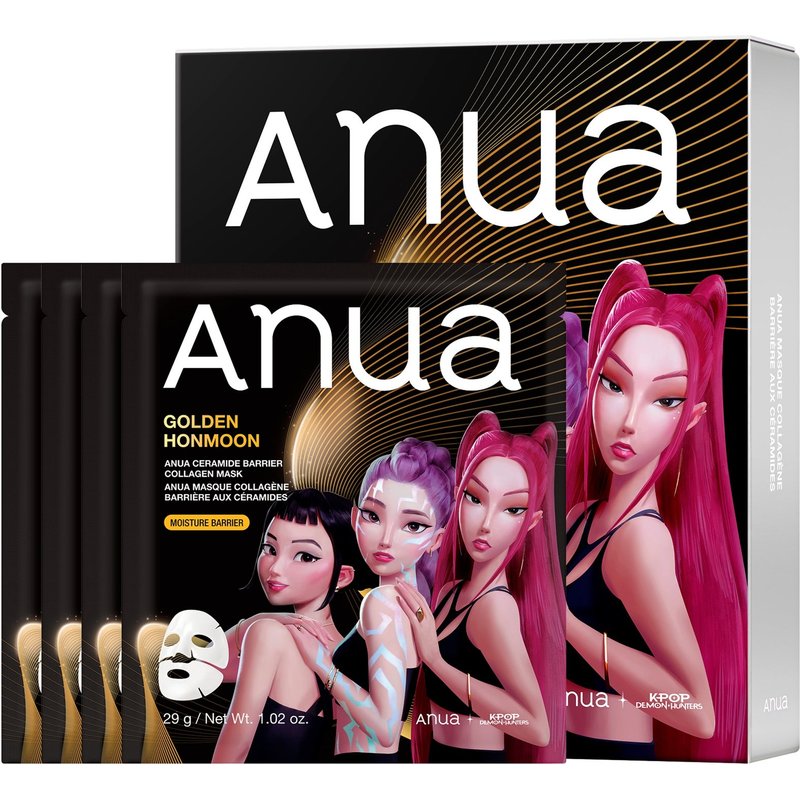 Anua KPop Demon Hunters Ceramide Barrier Collagen Mask (4PC)