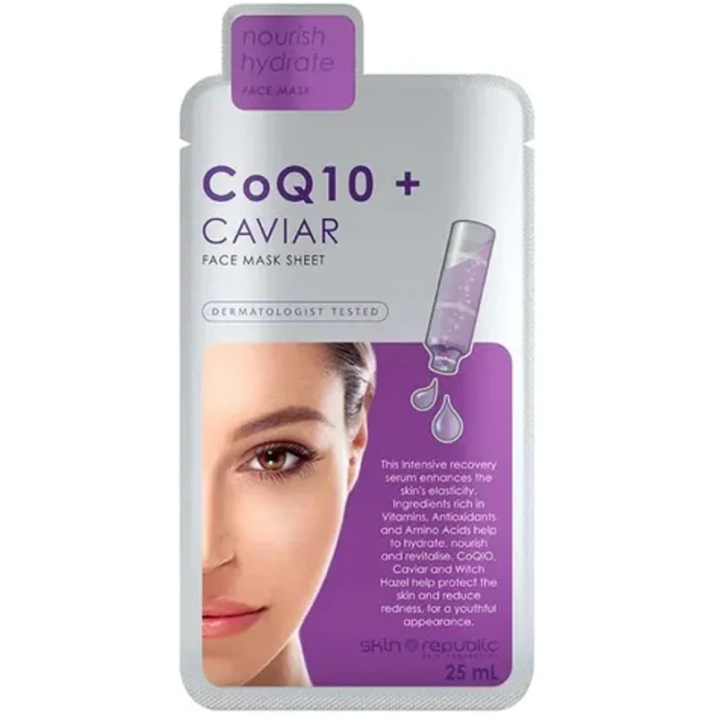 Skin Republic CoQ10 + Caviar Face Sheet Mask 25ml