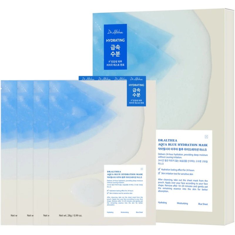 Dr.Althea Aqua Blue Hydration Mask 28g*4pcs