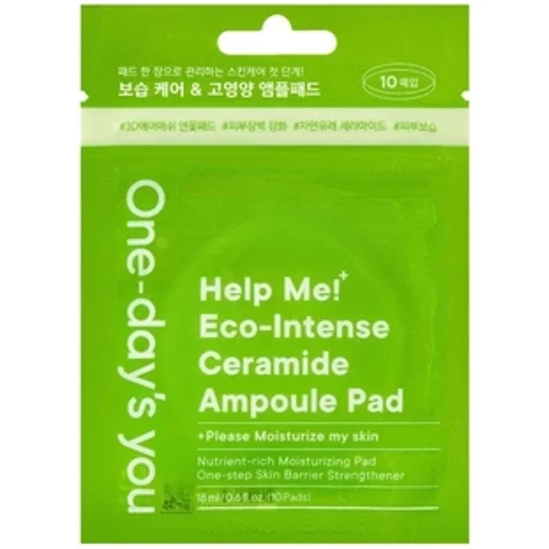 One-day's you Help Me! Eco-Intense Ceramide Ampoule Pad x10