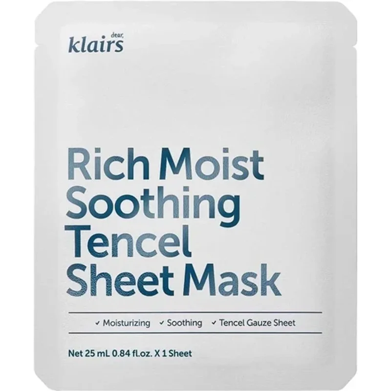 Dear Klairs Rich Moist Soothing Tencel Sheet Mask 25ml