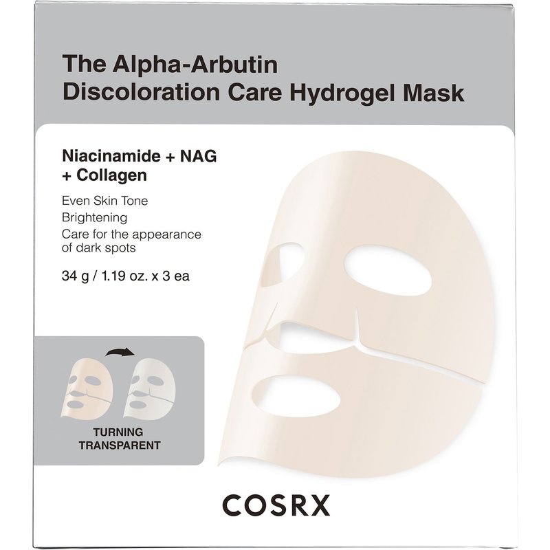 COSRX The Alpha-Arbutin Discoloration Care Hydrogel Mask 3EA
