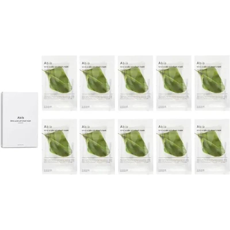 Abib Mild Acidic pH Sheet Mask Heartleaf Fit 30mlx10pcs