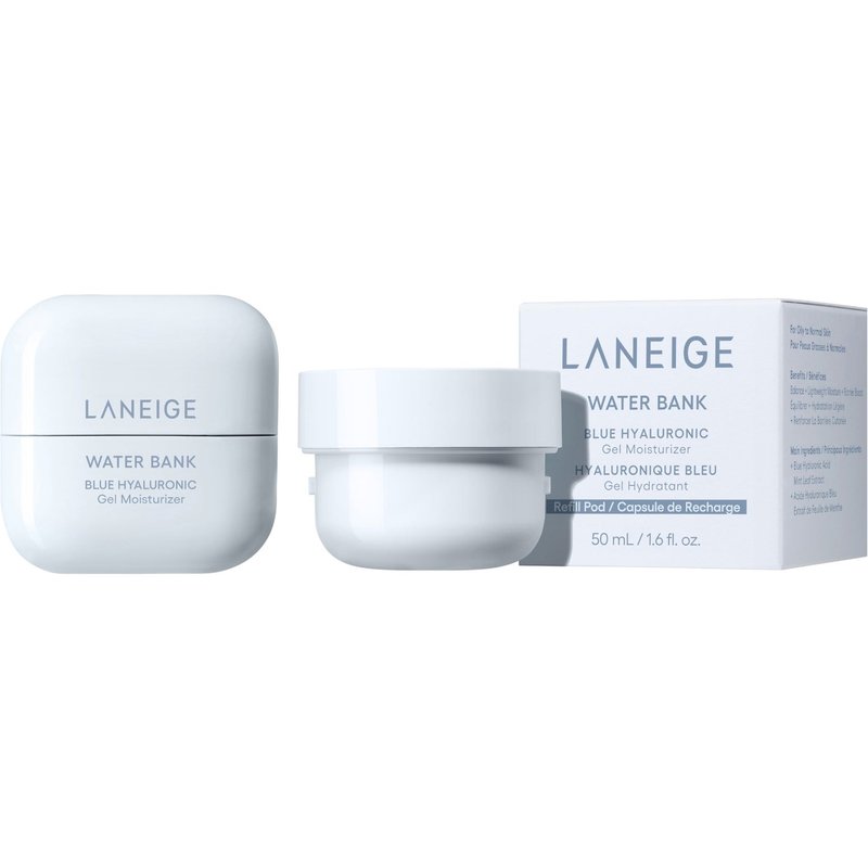LANEIGE Water Bank Blue Hyaluronic Acid Gel Moisturiser 50ml + Refill 50ml Bundle