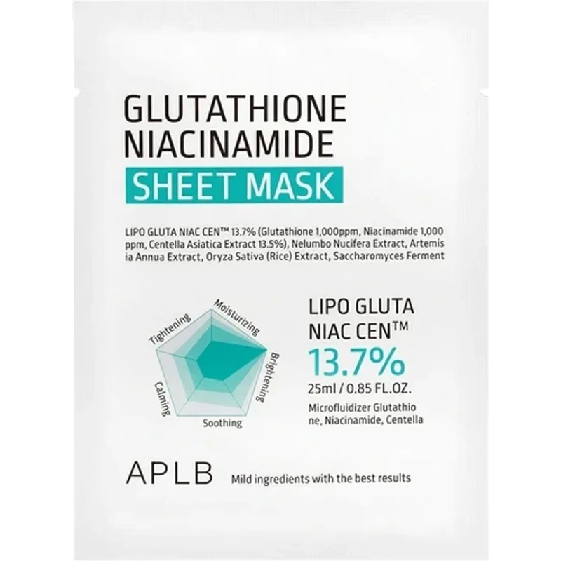 APLB Glutathione Niacinamide Sheet Mask 25ml