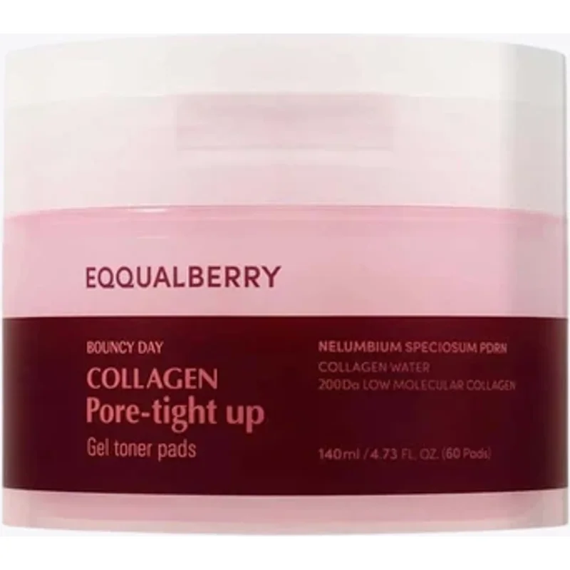 Eqqualberry Collagen Pore Tight Up Gel Toner Pad 60 Pads