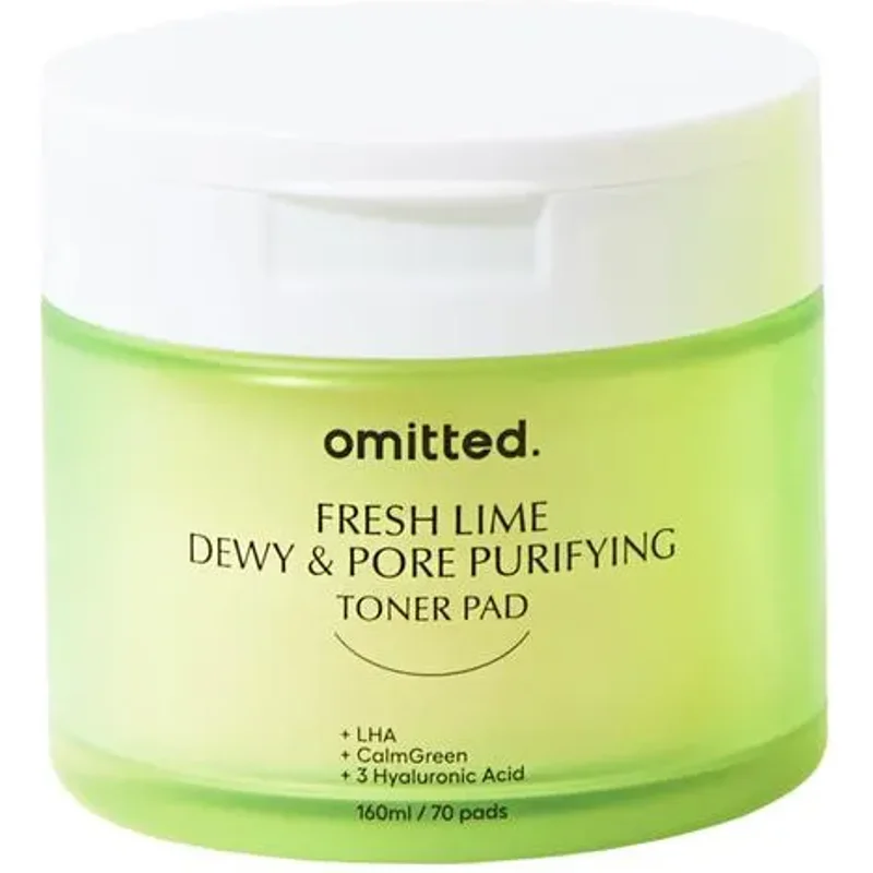 Omitted Fresh Lime Dewy & Pore Purifying Toner Pad 160ml