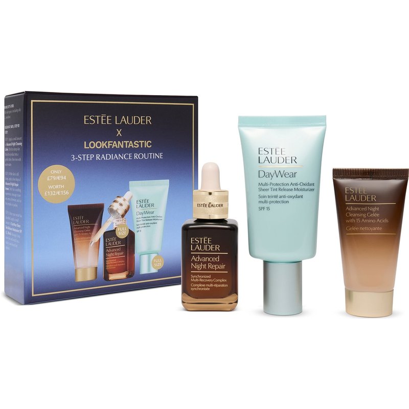 EXCLUSIVE Estée Lauder x Look Fantastic 3-Step Radiance Skincare Routine Set