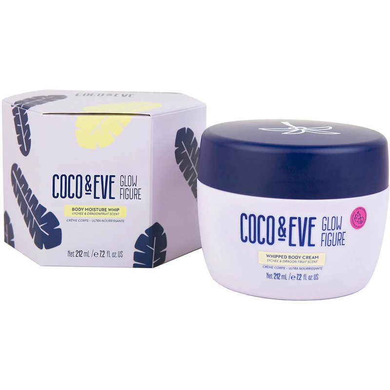 Coco & Eve Glow Figure Whipped Body Cream Lychee and Dragon Fruit Scent - (Various Sizes) - 212ml