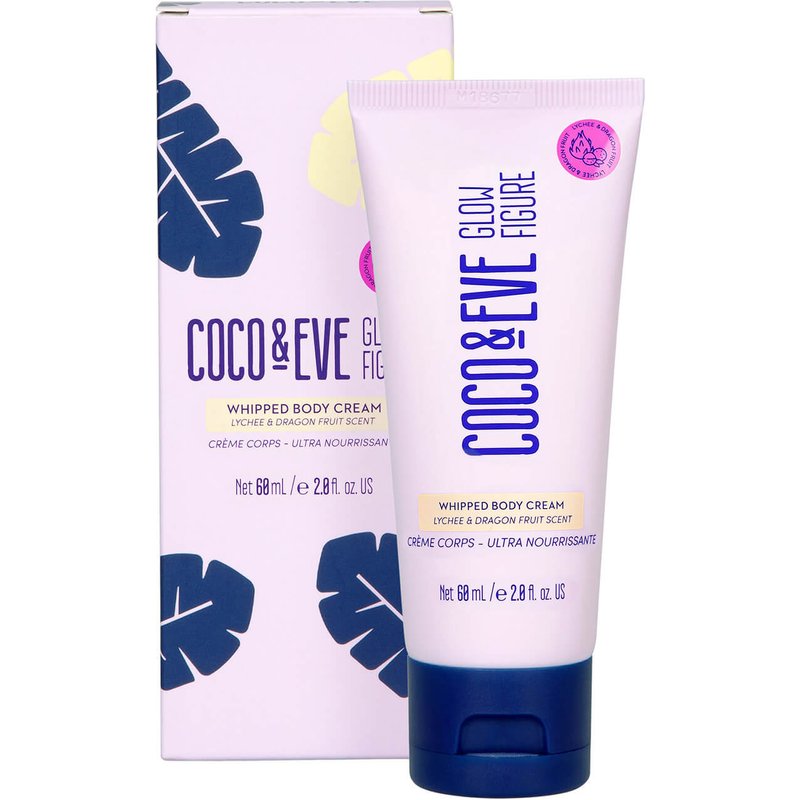 Coco & Eve Glow Figure Whipped Body Cream Lychee and Dragon Fruit Scent - (Various Sizes) - 60ml