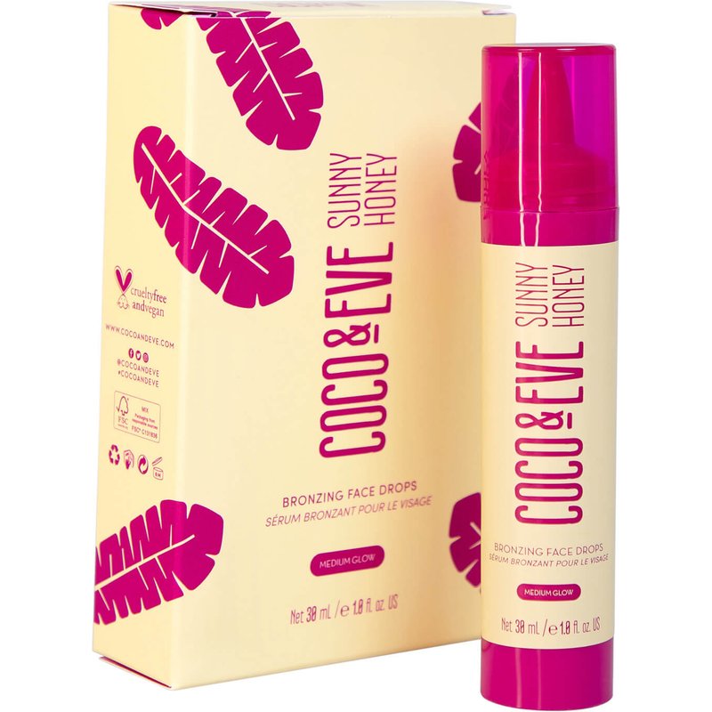 Coco & Eve Sunny Honey Bronzing Face Drops 30ml (Various Shades) - Medium Glow
