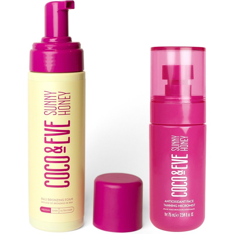 Coco & Eve Bali Bronzing Foam and Face Tanning Micromist Bundle (Various Shades) - Medium