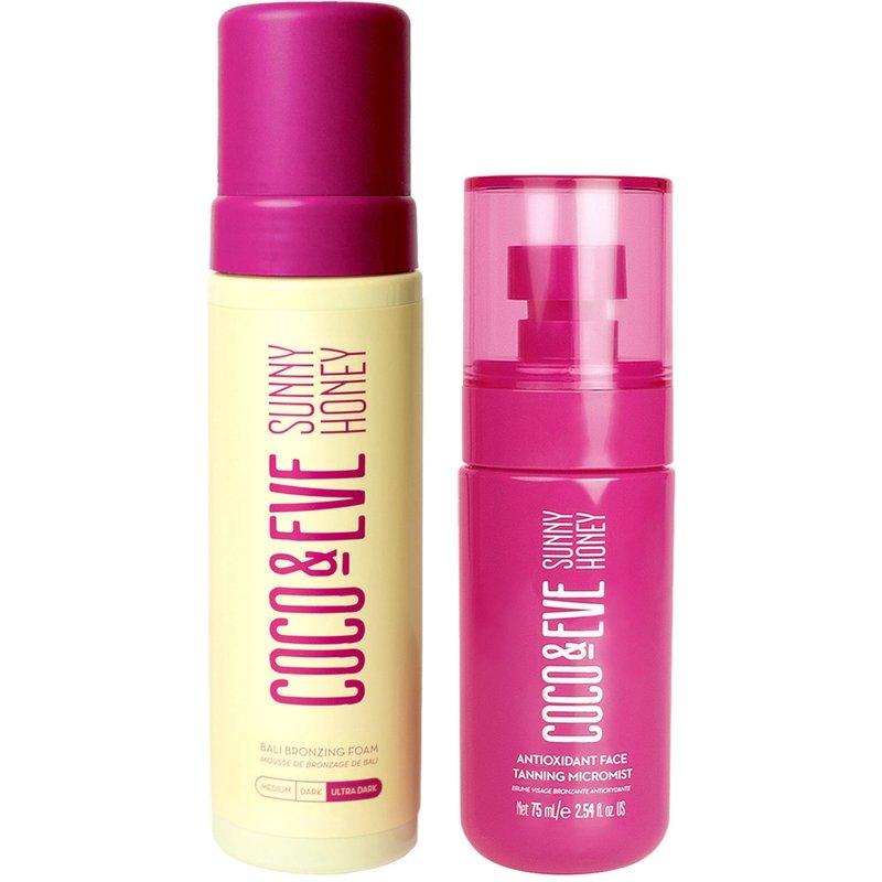 Coco & Eve Bali Bronzing Foam and Face Tanning Micromist Bundle (Various Shades) - Ultra Dark