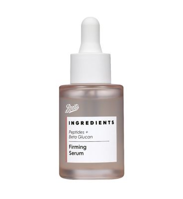 Boots Ingredients Firming Peptides and Beta Glucan Serum 30ml