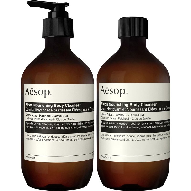 Eleos Nourishing Body Cleanser & Refill Duo