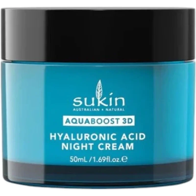 Sukin Aqua Boost 3d Hyaluronic Acid Rich Night Cream 50ml
