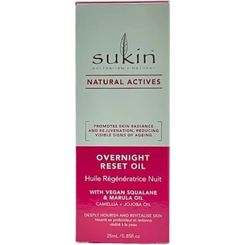 Sukin Natural Actives Overnight Reset Oil 25ml