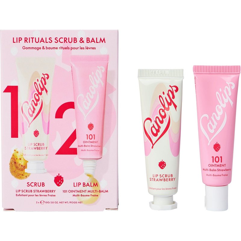 Lanolips Lip Rituals Scrub and Balm Strawberry