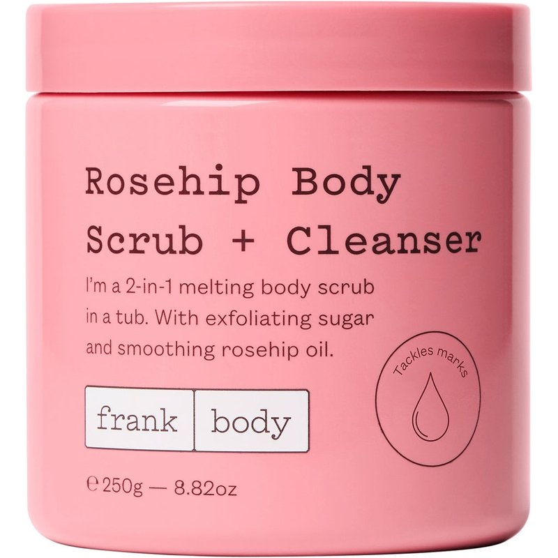 Frank Body Rosehip Body Scrub and Cleanser 250g