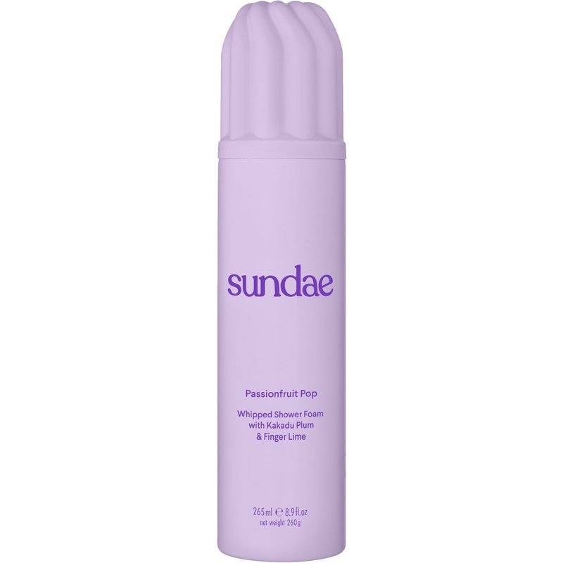SUNDAE Body Passionfruit Whipped Shower Foam with Kakadu Plum & Finger Lime 265ml