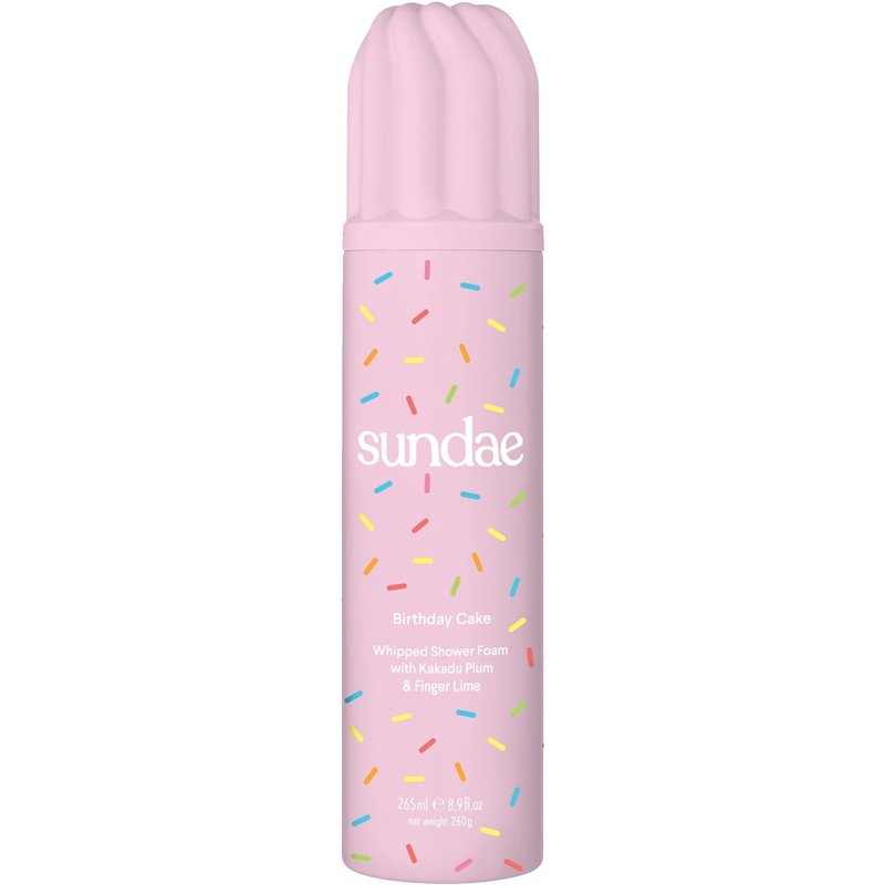 SUNDAE Body Birthday Cake Whipped Shower Foam with Kakadu Plum & Finger Lime 265ml