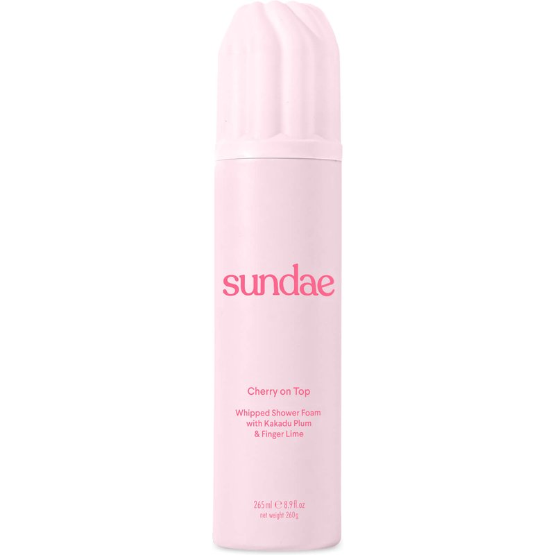 SUNDAE Body Cherry on Top Whipped Shower Foam with Kakadu Plum and Finger Lime 265ml