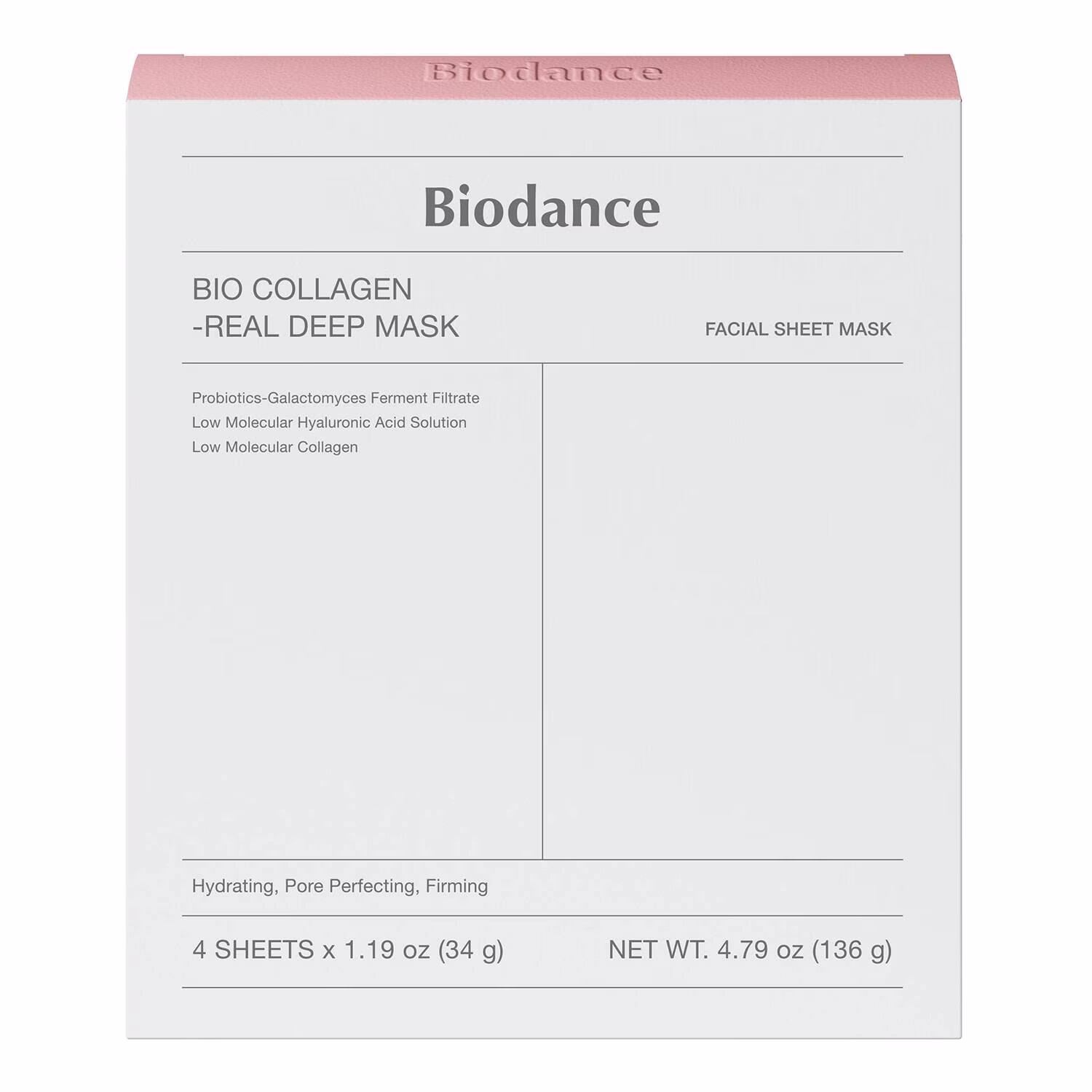 Bio Collagen-Real Deep Mask - hydrates and firms x 4