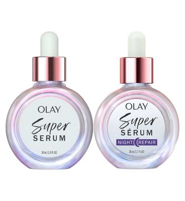 Olay Super Serum 5-in-1 Benefits, Hydrating Face Serum Day  Night Bundle