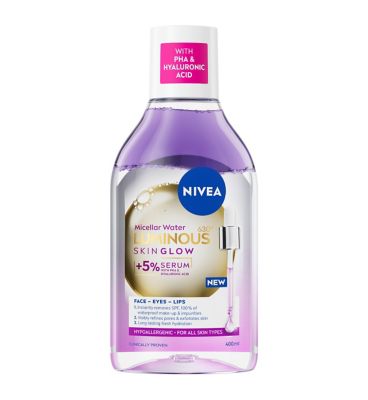 NIVEA Luminous630 Skin Glow Serum Infused Micellar Water 400ml