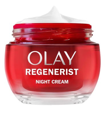 Olay Regenerist Night Face Cream Moisturiser with Anti-ageing Niacinamide and Peptides 50ml