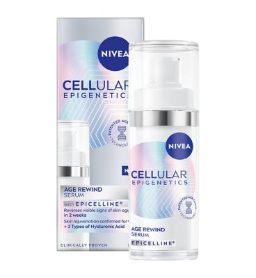 NIVEA Cellular Epigenetics Age Rewind Face Serum with Epicelline, 30ml