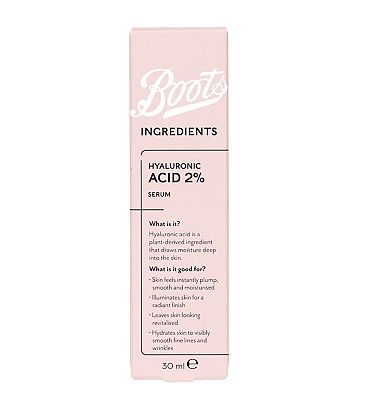 Boots Ingredients Hyaluronic Acid Serum 2% 30ml