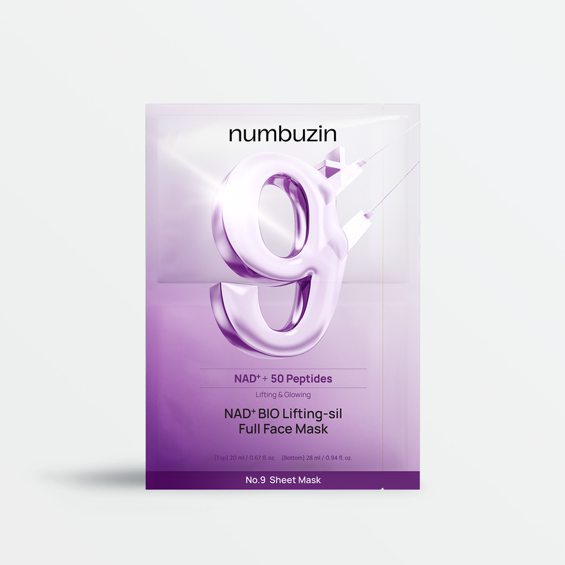 No.9+ NAD+ Bio Lifting-sil Full Face Pack Sheet (4 pcs)