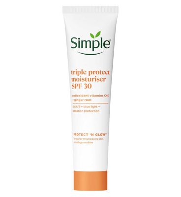 Simple Triple Protect Moisturiser SPF 30 Protect ‘N’ Glow 40ml
